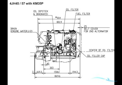 Yanmar 4JH57 Båt motor 2024, Danmark