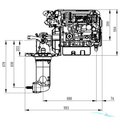 Vetus M4,45 Boat engine 2024, Denmark