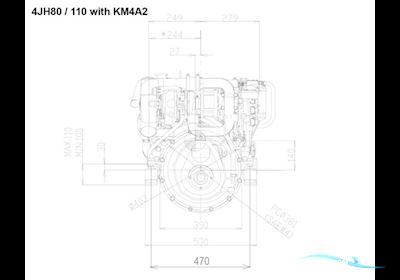 Yanmar 4JH80 Boat engine 2024, Denmark