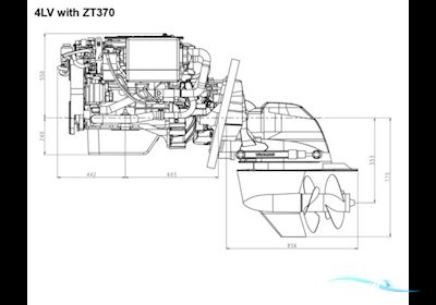 Yanmar 4LV150 ZT370 Boat engine 2024, Denmark