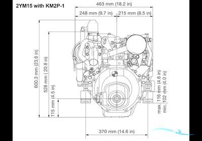 Yanmar 2YM15 Bootsmotor 2024, Dänemark