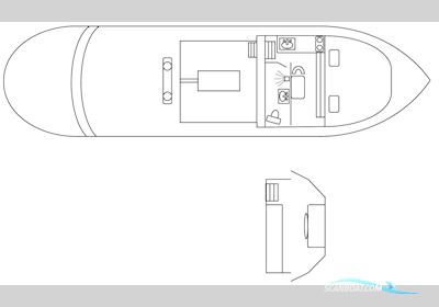 Sleepboot / Blusboot Bambi 16.58 met UCB  Hausboot / Flussboot 1952, mit Bolnes<br />4KL lucht gestart motor, Niederlande