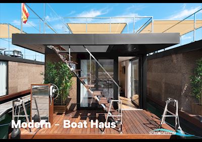 Boat Haus Mediterranean 8X4 Modern Houseboat Huizen aan water 2023, met Yamaha motor, Spain