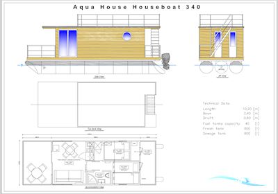 Aqua-House Hausboot Harmonia 310 Hus- / Bobåt / Flodbåd 2023, Polen