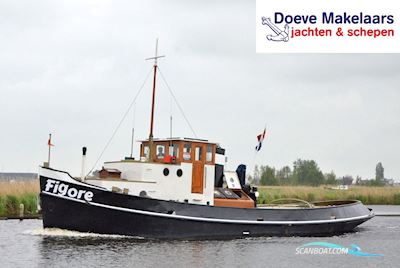 Sleepboot Figore met CBB  Hus- / Bobåt / Flodbåd 1939, med Industrie<br />3VD6 lucht gestart motor, Holland