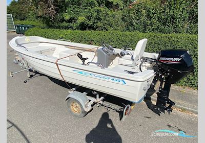 Crecent 435 Med 20 hk Mercury Jolle 1995, med Mercury motor, Danmark