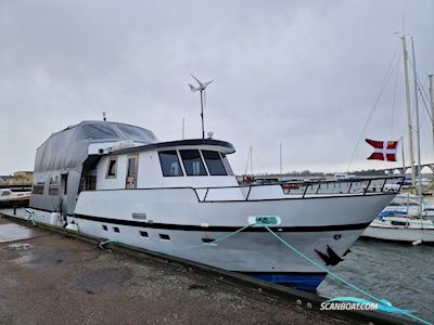 Nautica S - Totalrenoveret Beboelsesbåd/ Husbåd Live a board / River boat 1980, with 2x Hanomag 6 Cylindere engine, Denmark