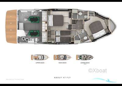 Absolute 47 Fly Motor boat 2021, with Volvo Penta engine, France