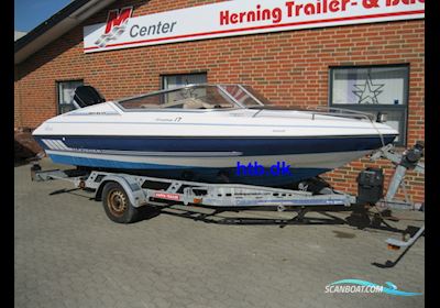 Fletcher Bravo Arrowstreak 17 Classic m/Mercury 100 hk Elpto og Indespension Trailer Motor boat 1994, with Mercury engine, Denmark