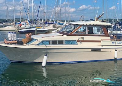 Storebro Royal Cruiser 31 Biscay Motor boat 1977, with Thornycroft 6 Cyl engine, Denmark