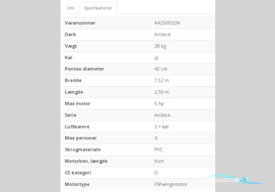 Quicksilver 250 Air Deck Motorbåd 2024, Danmark