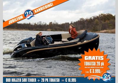 Oudhuijzer 580 Tender JUBILEUM, nu met GRATIS Tohatsu 20 pk Motorbåt 2025, Holland