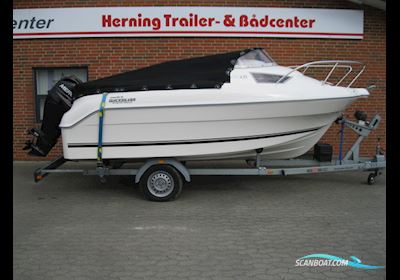 Quicksilver 470 Cruiser m/Mercury F50 hk Efi 4-Takt og Brenderup Bådtrailer Motorbåt 2011, med Mercury motor, Danmark