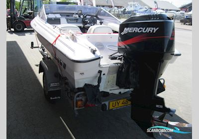 Fletcher 147 Bravo Arrowflash m/Mercury 90 hk Elpto og Brenderup Trailer Motorboot 1992, mit Mercury motor, Dänemark