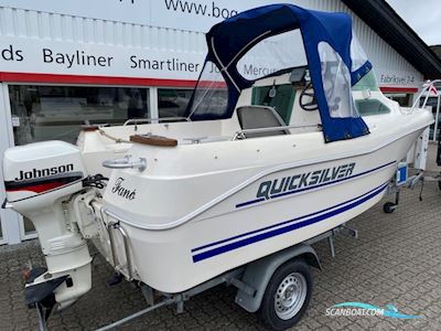 Quicksilver 450 Cabin Med 35 hk Johnson PL - Anvisningssalg Motorboot 1996, mit Johnson motor, Dänemark