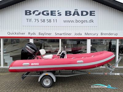 BRIG FALCON F450 S med MERCURY F60 ELPT EFI og Brenderup 600 kg trailer Motorboten 2005, met Mercury motor, Denemarken