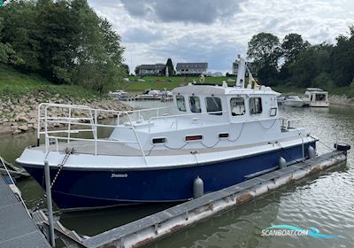 Staack Polizeiboot Bussard ex Patrouille Motorboten 1991, met Mercedes Mtu 6R099 Basis OM366LA motor, Duitsland