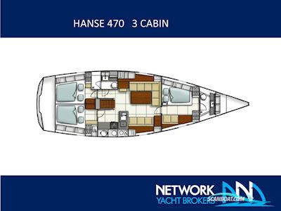 Hanse 470 Segelbåt 2010, med Yanmar motor, Grekland