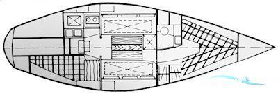 Carter 30 Sejlbåd 1986, med Volvo Penta<br />2002 S motor, Holland