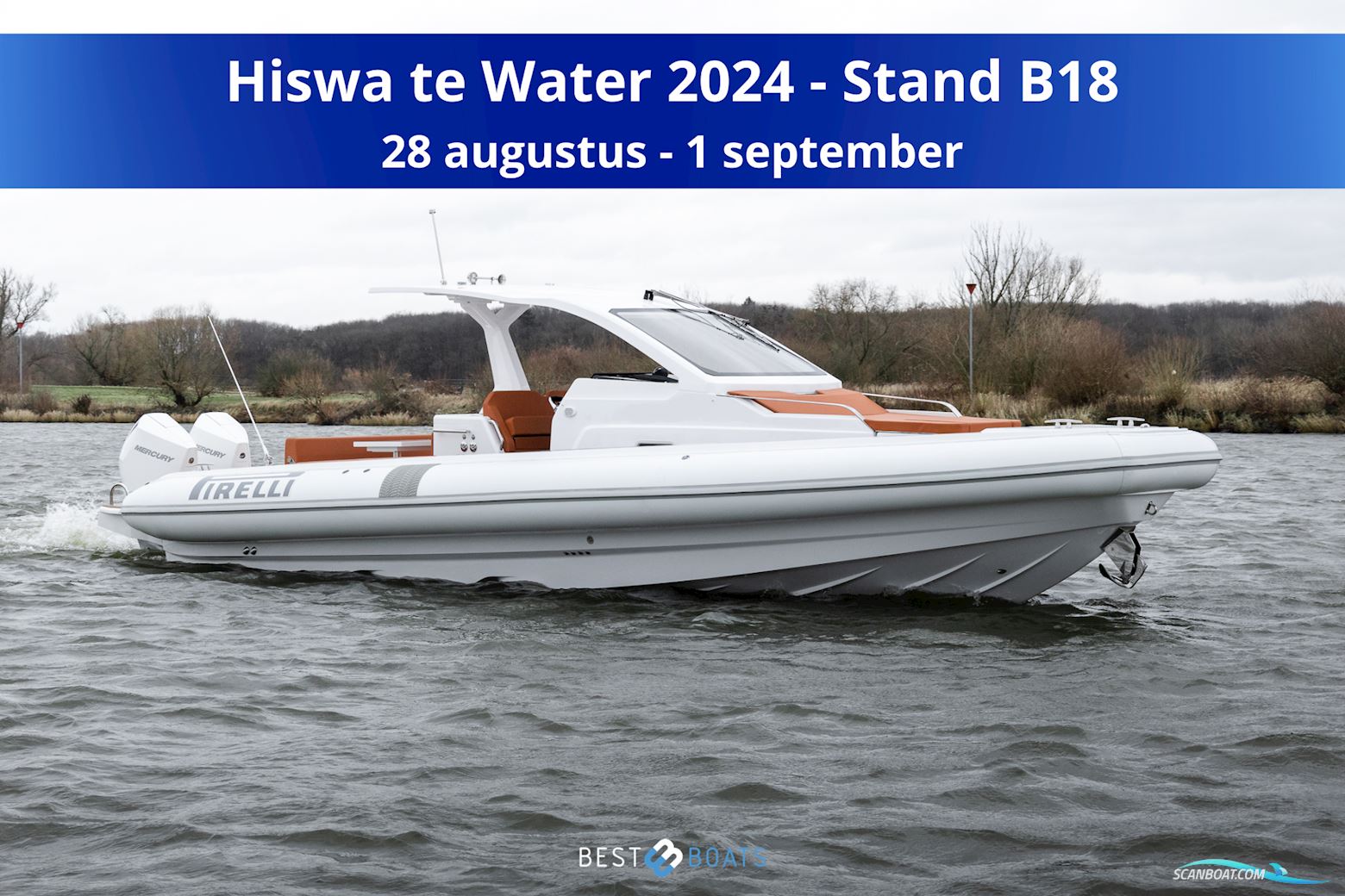 Pirelli 35 - Aanwezig Op Hiswa Te Water Stand B18 Inflatable / Rib 2023, with Mercury engine, The Netherlands