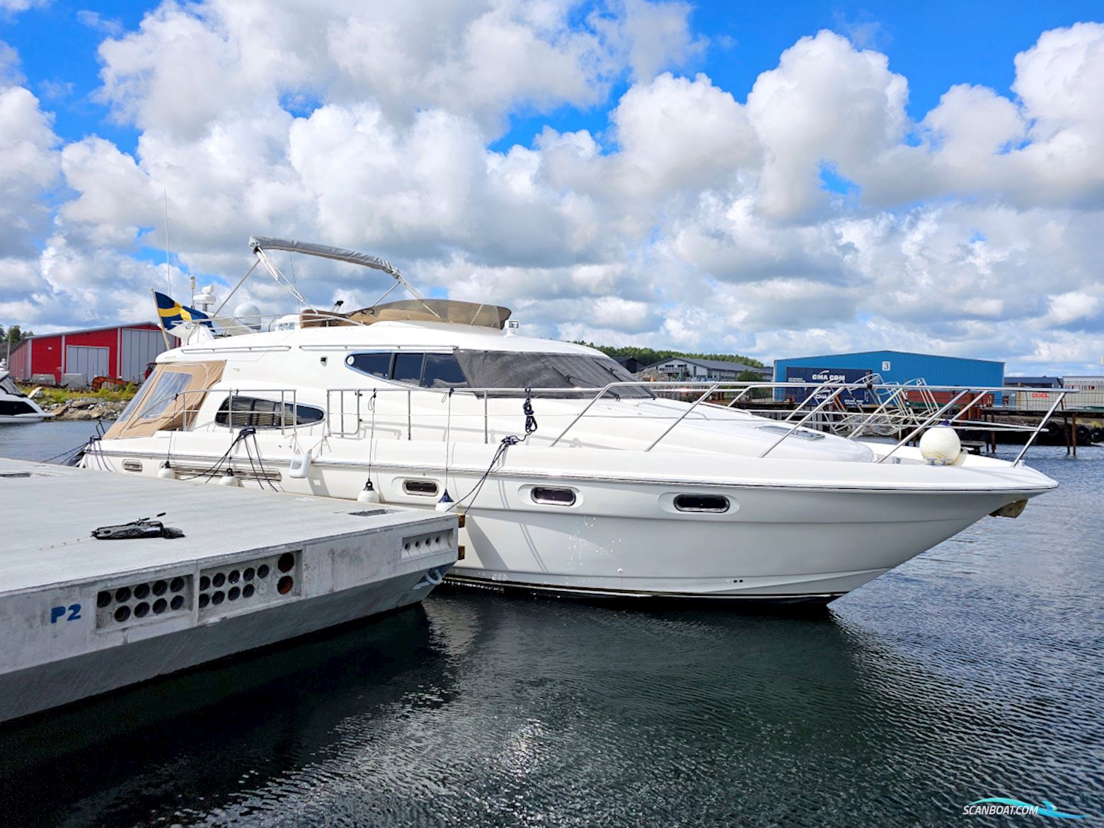 Sealine T51 2x Volvo Penta TAMD 122P EDC Motor boat 2000, with Volvo Penta TAMD 122P EDC engine, Sweden