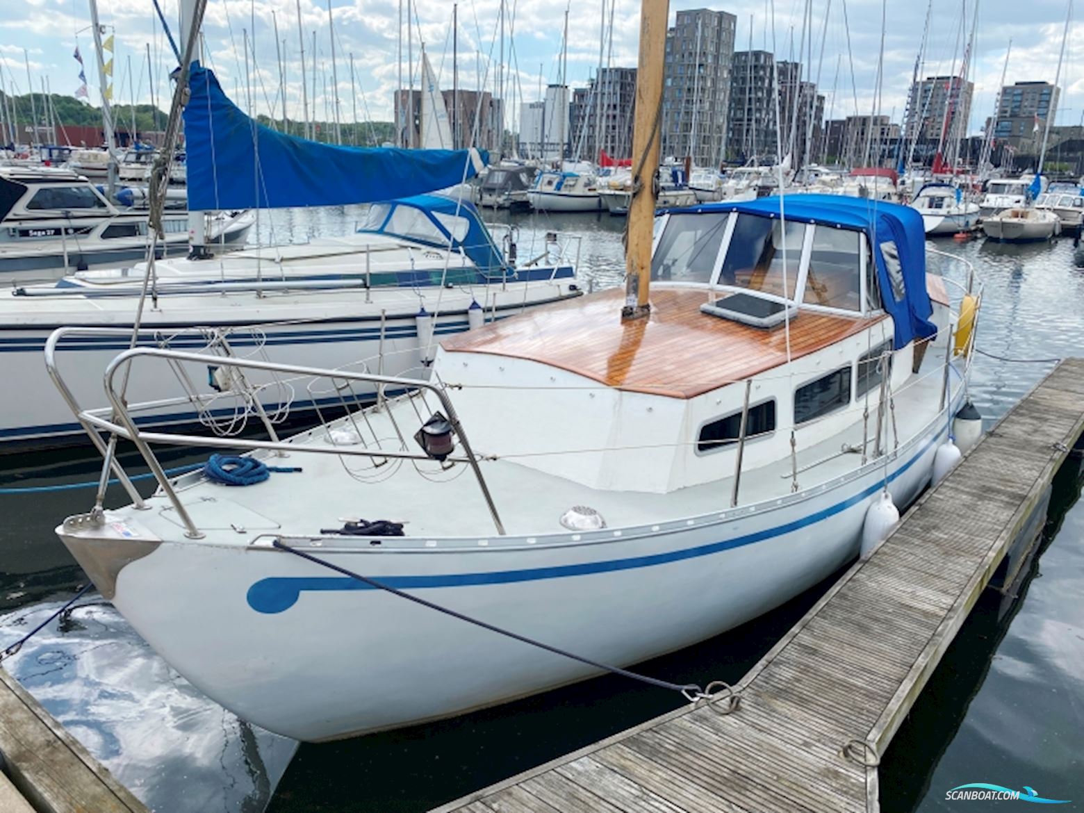 32 Fods Motorsejler - Selvbyg Efter LM 32 Motor sailor 1985, with Bmc engine, Denmark