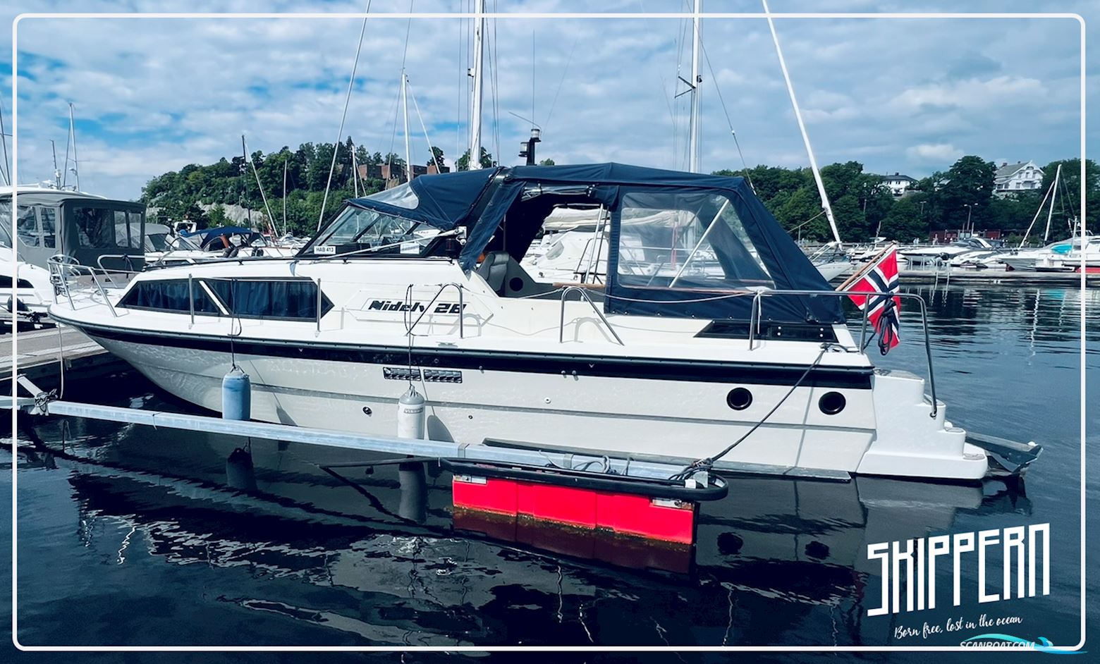 Nidelv 28 Motorbåd 1985, med Yanmar 4Lha-Htp motor, Norge