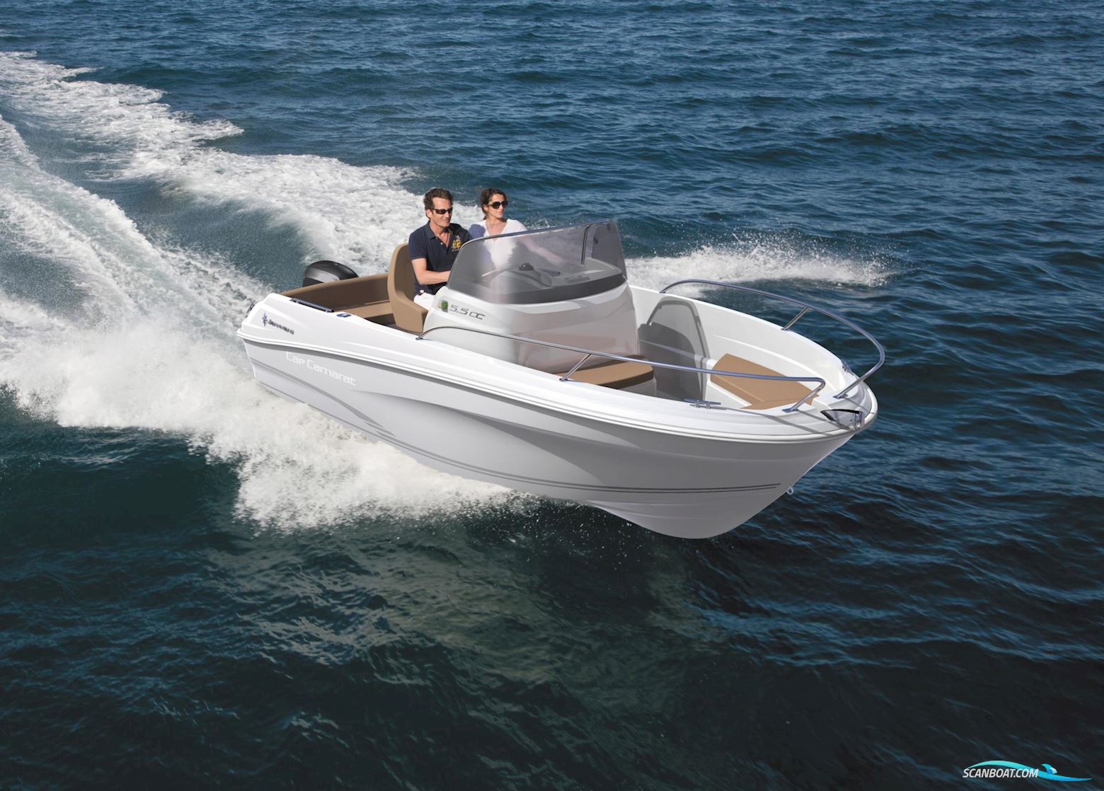 Jeanneau 5.5 CC Cap Camarat Motorboat 2023, with Yamaha F100LB engine, Denmark