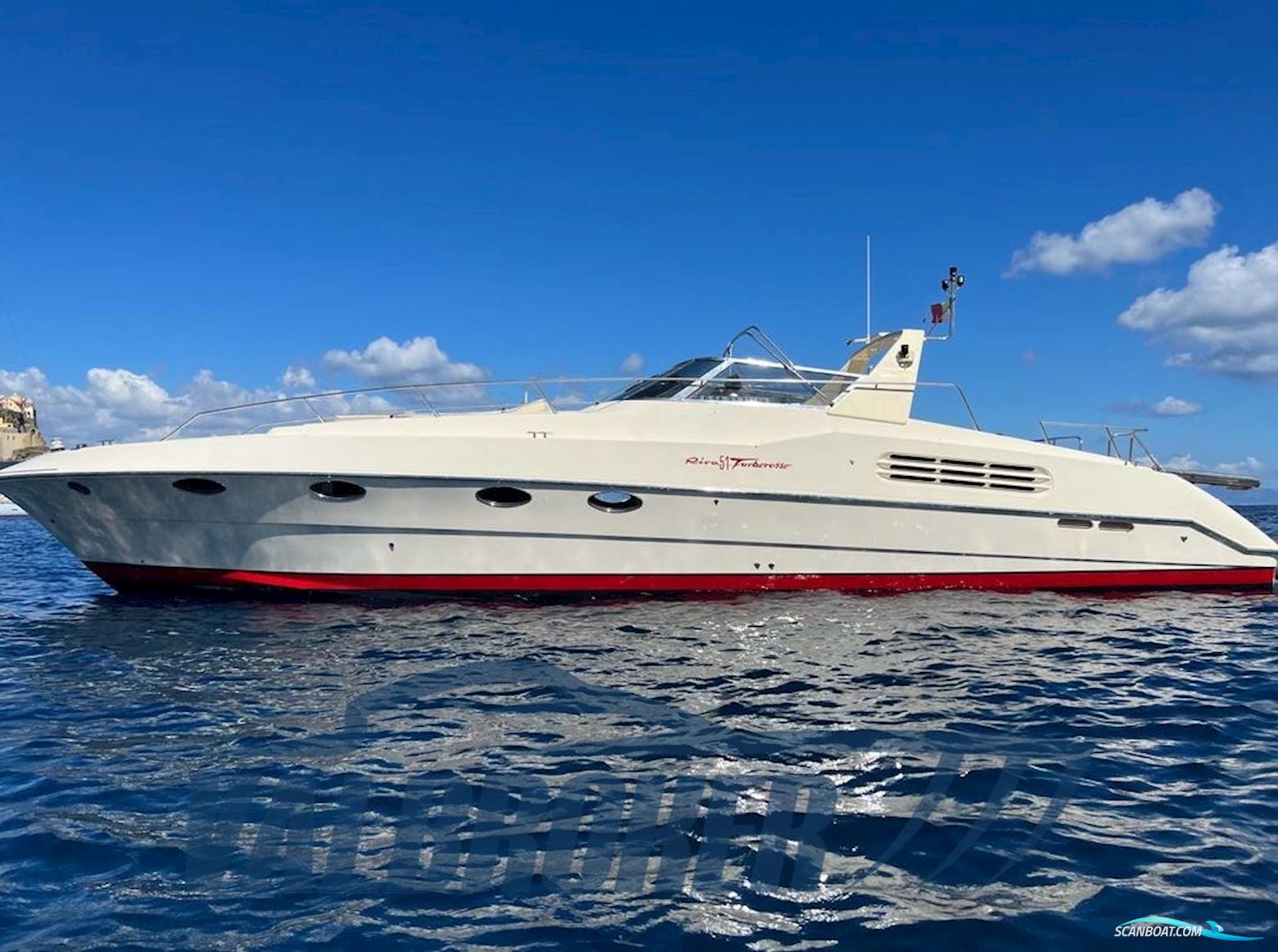 Riva 51 Turborosso Motorboat 1990, with Man D2840 Lxe engine, Italy