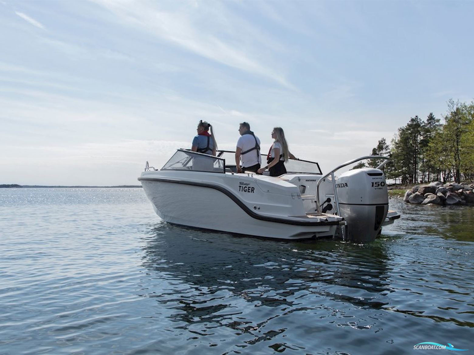 Silver TIGER BRZ Motorboat 2024, with Mercury engine, Denmark