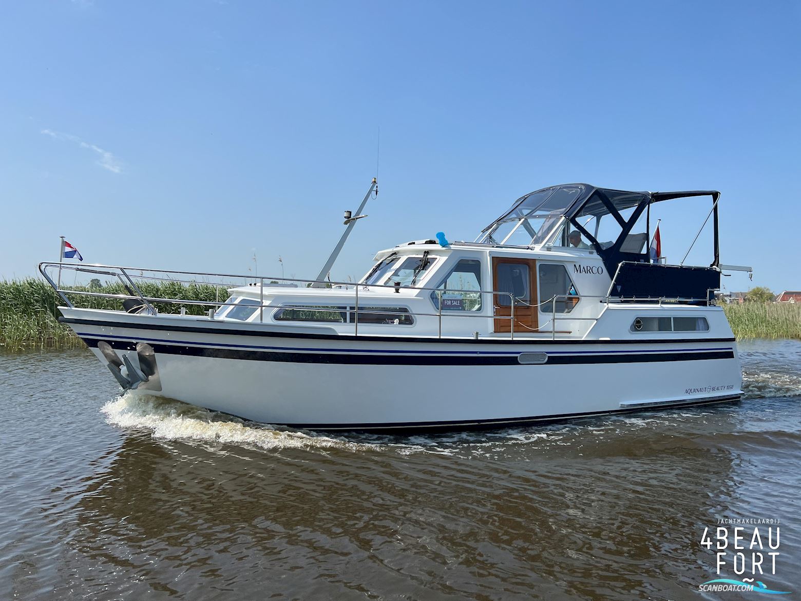Aquanaut Beauty 1050 AK "Luxe" Motorboot 2000, mit Yanmar motor, Niederlande