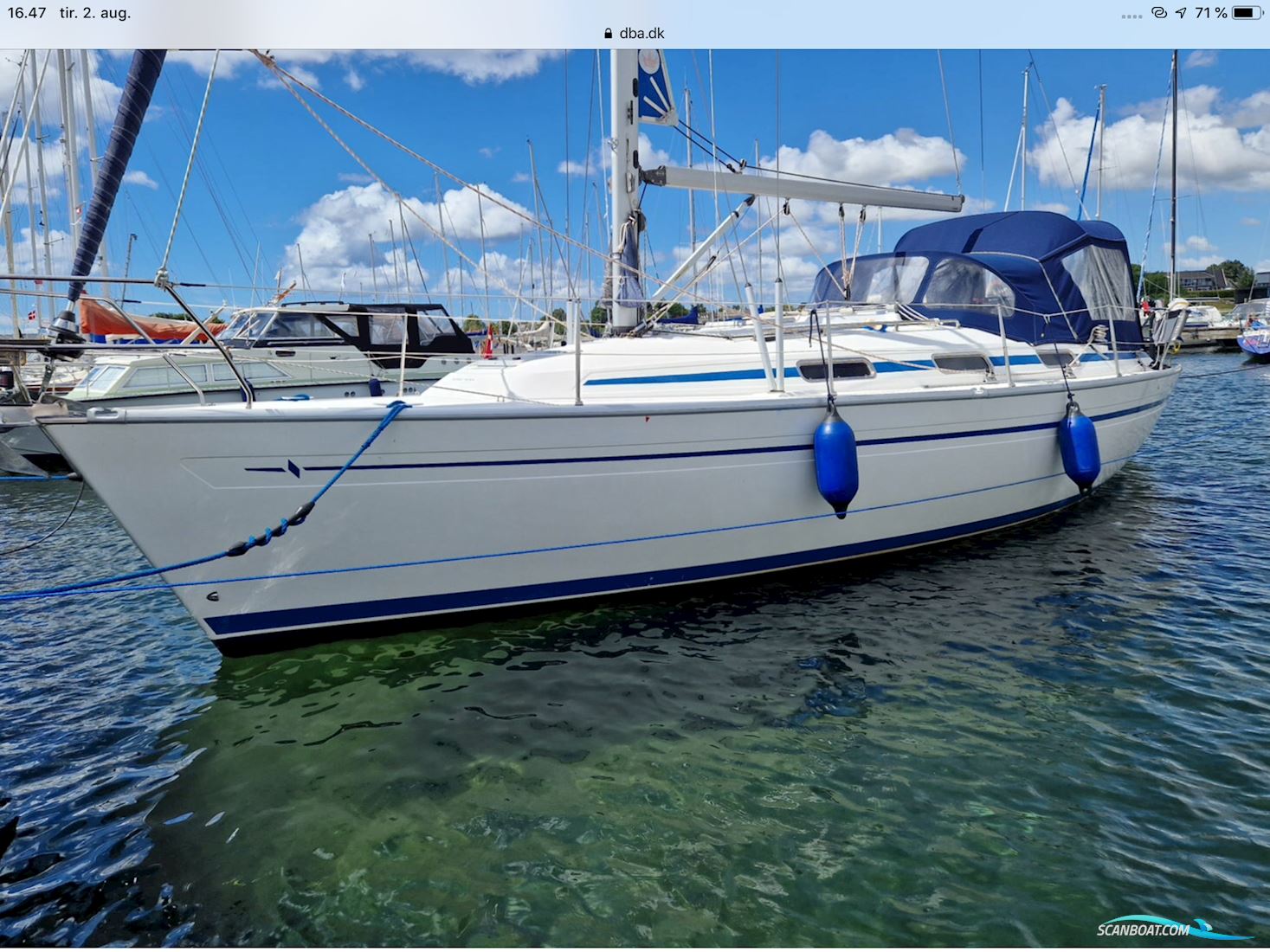 Bavaria 37 Sailingboat 2001, with MB29 engine, Denmark