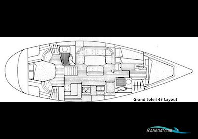 Cantiere Del Pardo Grand Soleil 45 Sailing boat 1989, with Perkins-Sabre Prima M50 engine, Germany