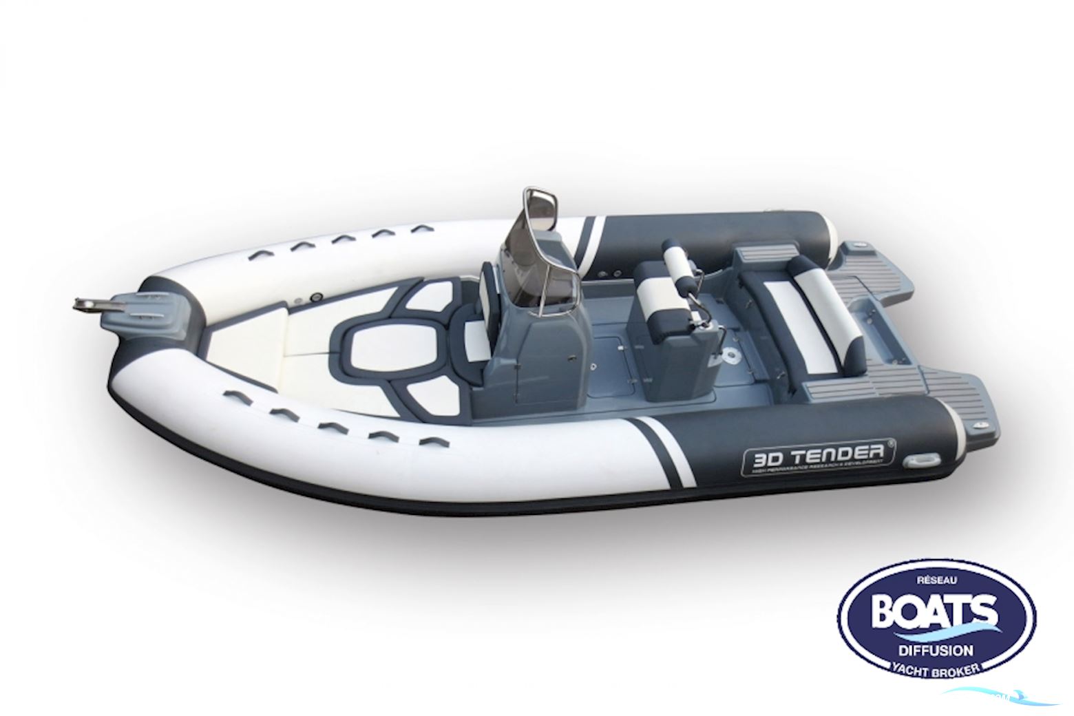 3D Tender 655 Schlauchboot / Rib 2020, mit Mercury motor, Frankreich